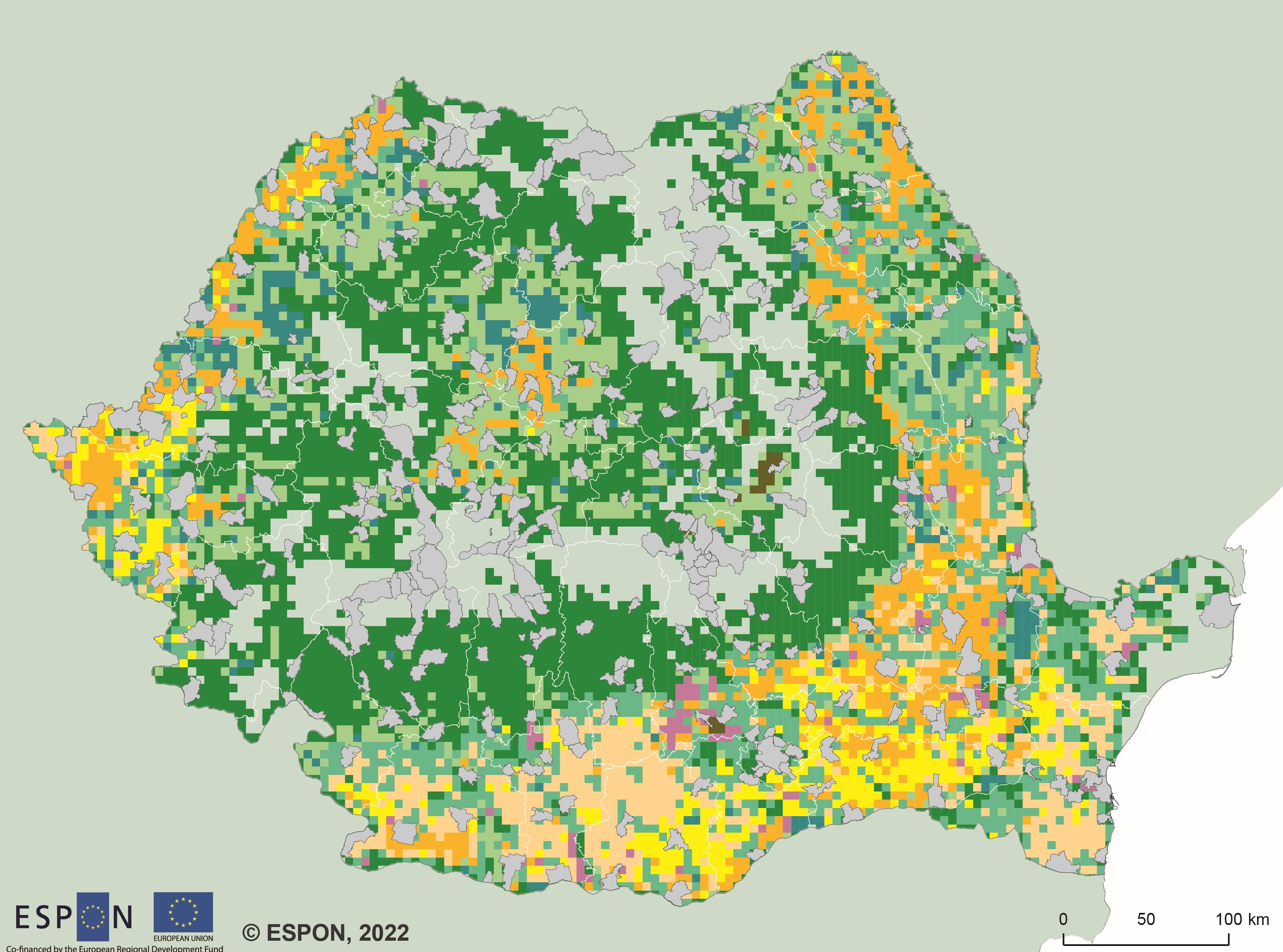 Functional rural areas in Romania